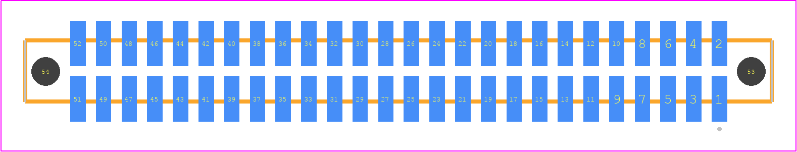 SFC-126-T2-LM-D-A - SAMTEC PCB footprint - Other - Other - SFC-126-T2-XX-D-A