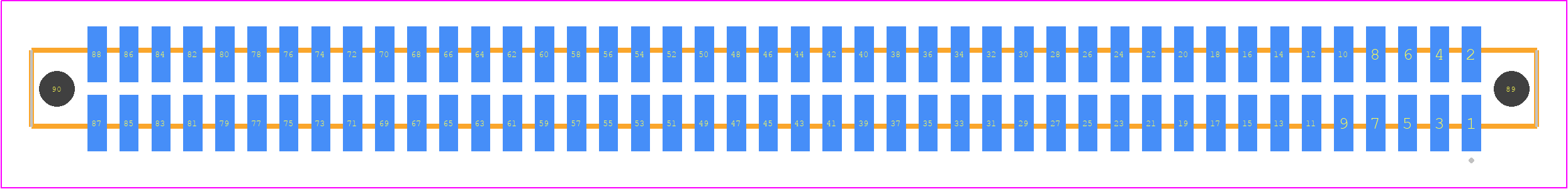 SFC-144-T2-F-D-A - SAMTEC PCB footprint - Other - Other - SFC-144-T2-XX-D-A