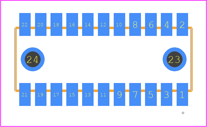 RSM-111-02-TM-D-LC - SAMTEC PCB footprint - Other - Other - RSM-111-02-XX-D-LC