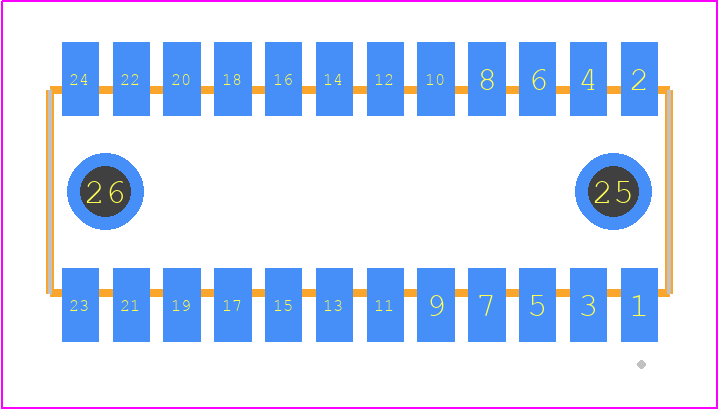 RSM-112-02-LM-D-LC - SAMTEC PCB footprint - Other - Other - RSM-112-02-XX-D-LC