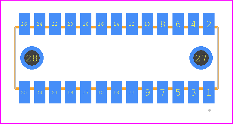 RSM-113-02-TM-D-LC - SAMTEC PCB footprint - Other - Other - RSM-113-02-XX-D-LC