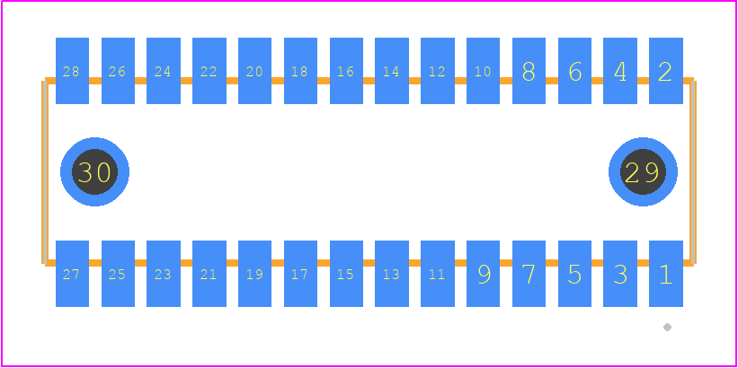 RSM-114-02-LM-D-LC - SAMTEC PCB footprint - Other - Other - RSM-114-02-XX-D-LC