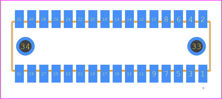 RSM-116-02-STL-D-LC - SAMTEC PCB footprint - Other - Other - RSM-116-02-XX-D-LC