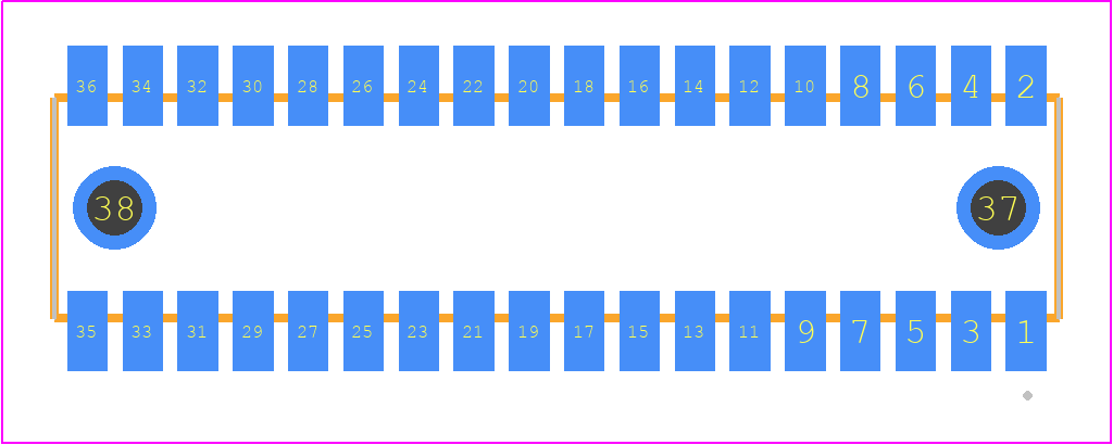 RSM-118-02-TM-D-LC - SAMTEC PCB footprint - Other - Other - RSM-118-02-XX-D-LC