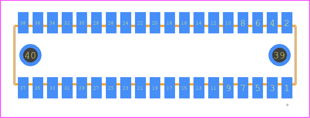 RSM-119-02-T-D-LC - SAMTEC PCB footprint - Other - Other - RSM-119-02-XX-D-LC