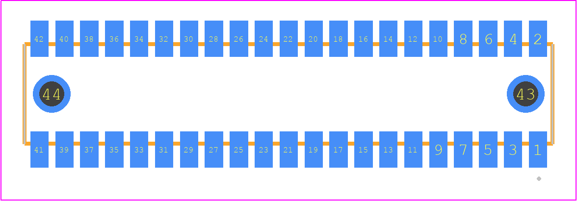 RSM-121-02-LM-D-LC - SAMTEC PCB footprint - Other - Other - RSM-121-02-XX-D-LC