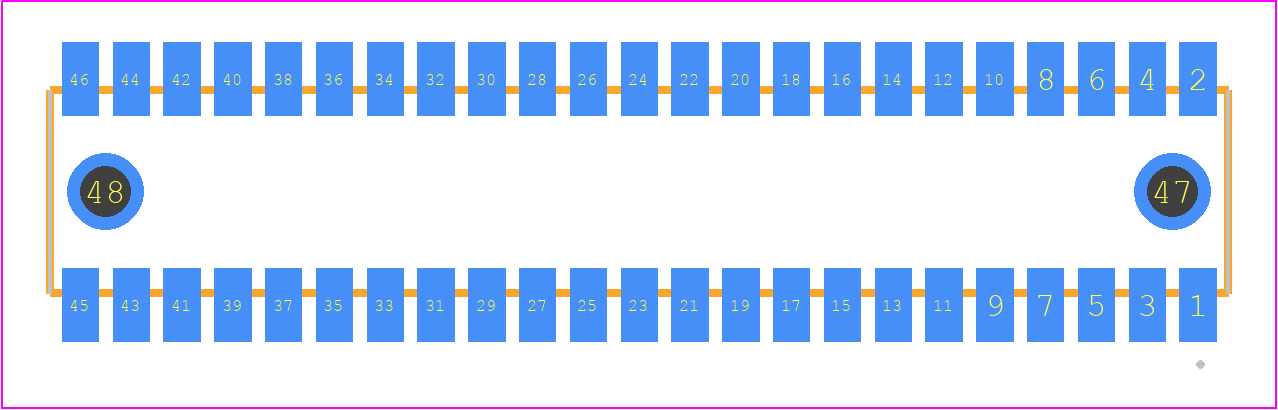 RSM-123-02-STL-D-LC - SAMTEC PCB footprint - Other - Other - RSM-123-02-XX-D-LC