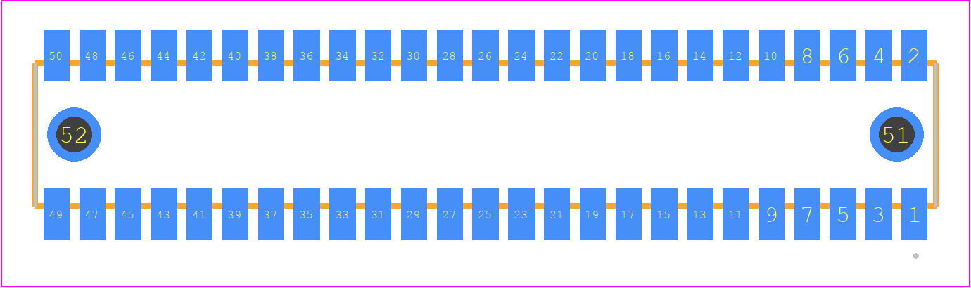 RSM-125-02-S-D-LC - SAMTEC PCB footprint - Other - Other - RSM-125-02-XX-D-LC