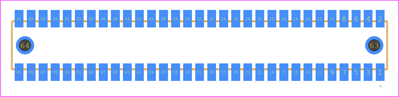 RSM-131-02-STL-D-LC - SAMTEC PCB footprint - Other - Other - RSM-131-02-XX-D-LC