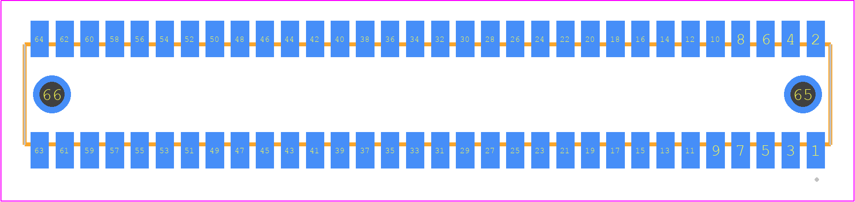 RSM-132-02-STL-D-LC - SAMTEC PCB footprint - Other - Other - RSM-132-02-XX-D-LC