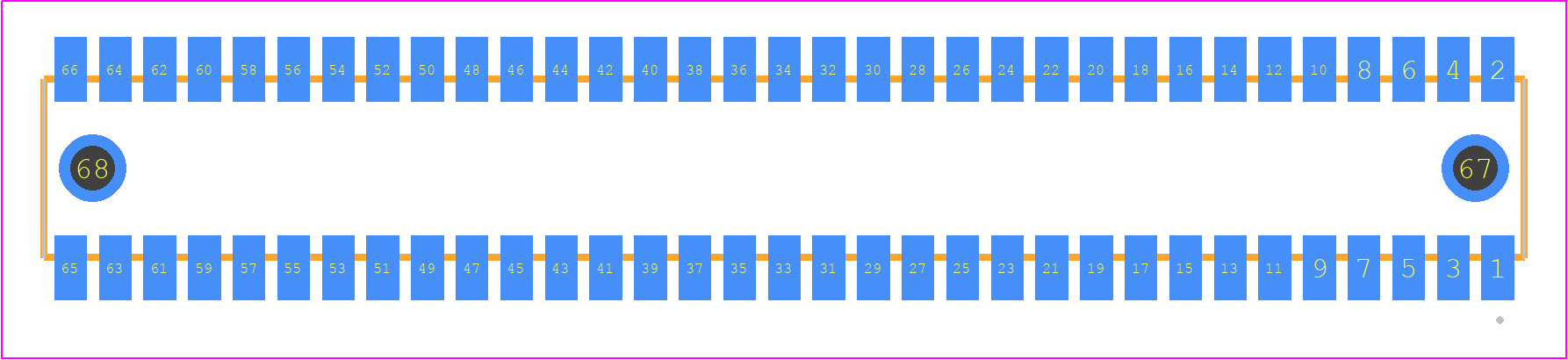RSM-133-02-L-D-LC - SAMTEC PCB footprint - Other - Other - RSM-133-02-XX-D-LC
