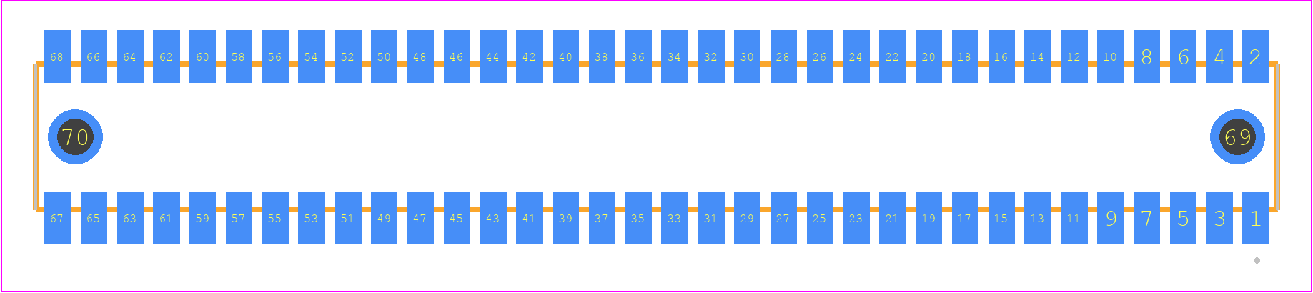 RSM-134-02-S-D-LC - SAMTEC PCB footprint - Other - Other - RSM-134-02-XX-D-LC