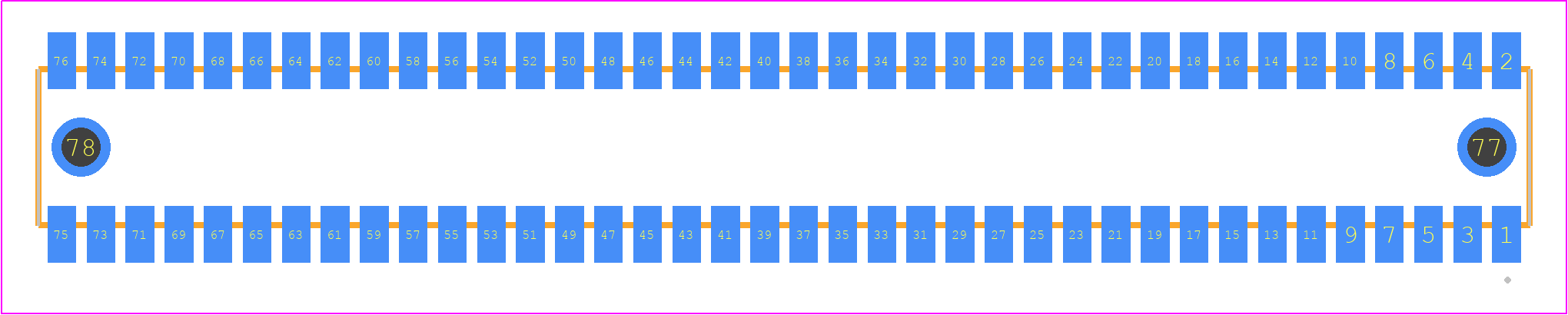 RSM-138-02-F-D-LC - SAMTEC PCB footprint - Other - Other - RSM-138-02-XX-D-LC