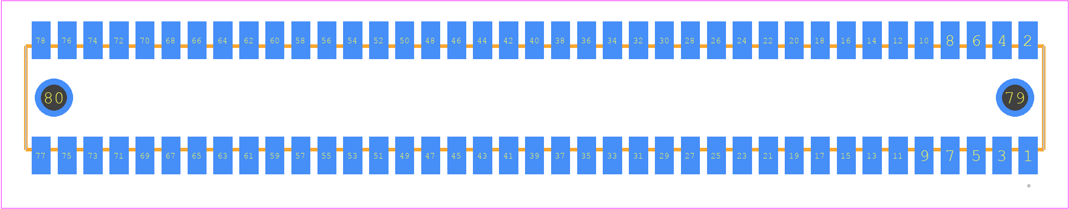 RSM-139-02-L-D-LC - SAMTEC PCB footprint - Other - Other - RSM-139-02-XX-D-LC