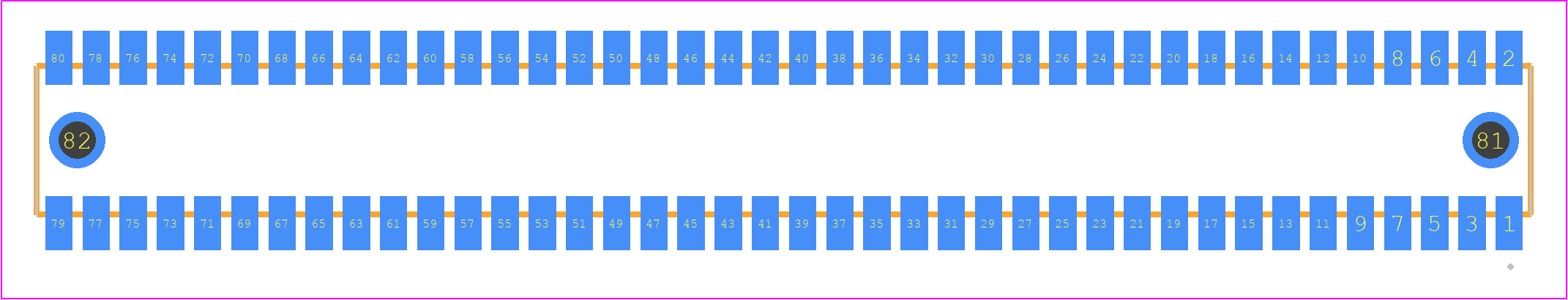 RSM-140-02-F-D-LC - SAMTEC PCB footprint - Other - Other - RSM-140-02-XX-D-LC