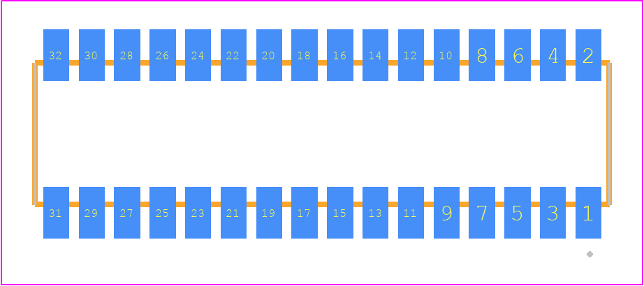 RSM-116-02-SM-D-K-TR - SAMTEC PCB footprint - Other - Other - RSM-116-02-XX-D-K-TR