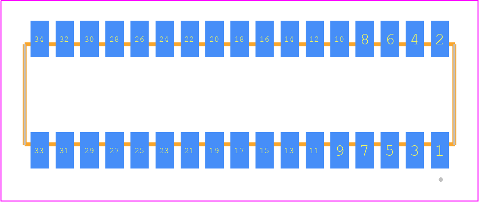 RSM-117-02-SM-D-K-TR - SAMTEC PCB footprint - Other - Other - RSM-117-02-XX-D-K-TR