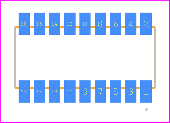 RSM-109-02-S-D - SAMTEC PCB footprint - Other - Other - RSM-109-02-XX-D
