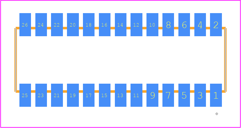 RSM-113-02-S-D - SAMTEC PCB footprint - Other - Other - RSM-113-02-XX-D