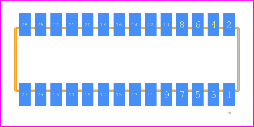 RSM-114-02-L-D - SAMTEC PCB footprint - Other - Other - RSM-114-02-XX-D