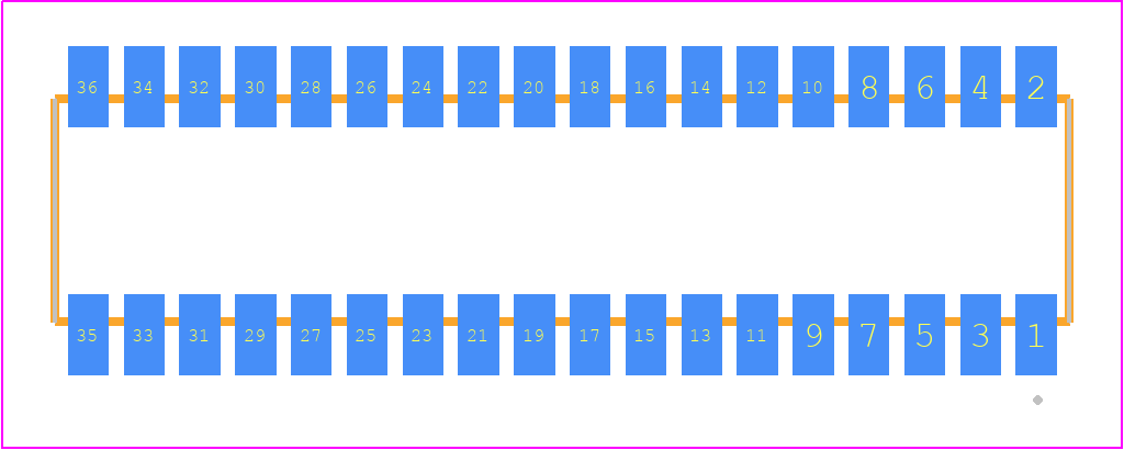 RSM-118-02-LM-D - SAMTEC PCB footprint - Other - Other - RSM-118-02-XX-D