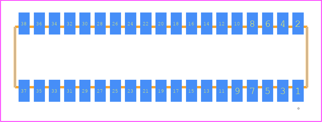 RSM-119-02-STL-D - SAMTEC PCB footprint - Other - Other - RSM-119-02-XX-D