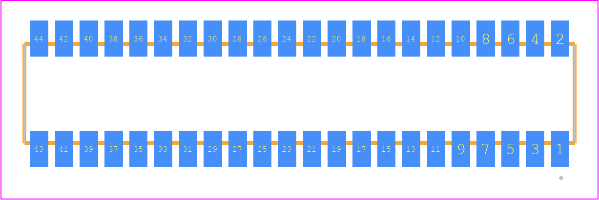 RSM-122-02-TM-D - SAMTEC PCB footprint - Other - Other - RSM-122-02-XX-D