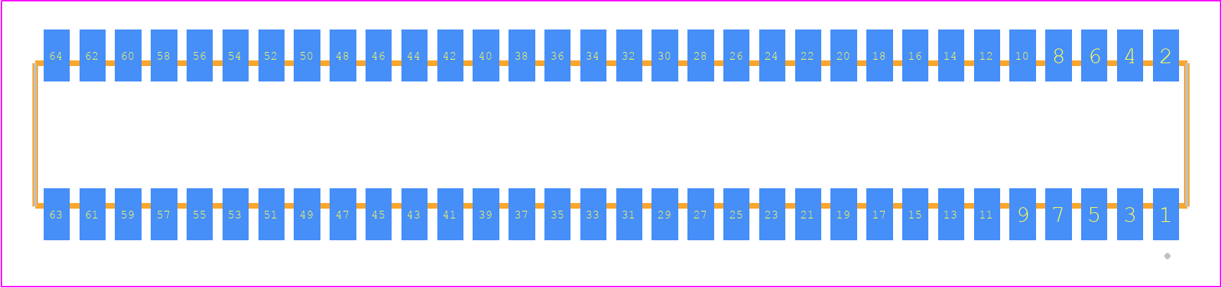 RSM-132-02-S-D - SAMTEC PCB footprint - Other - Other - RSM-132-02-XX-D