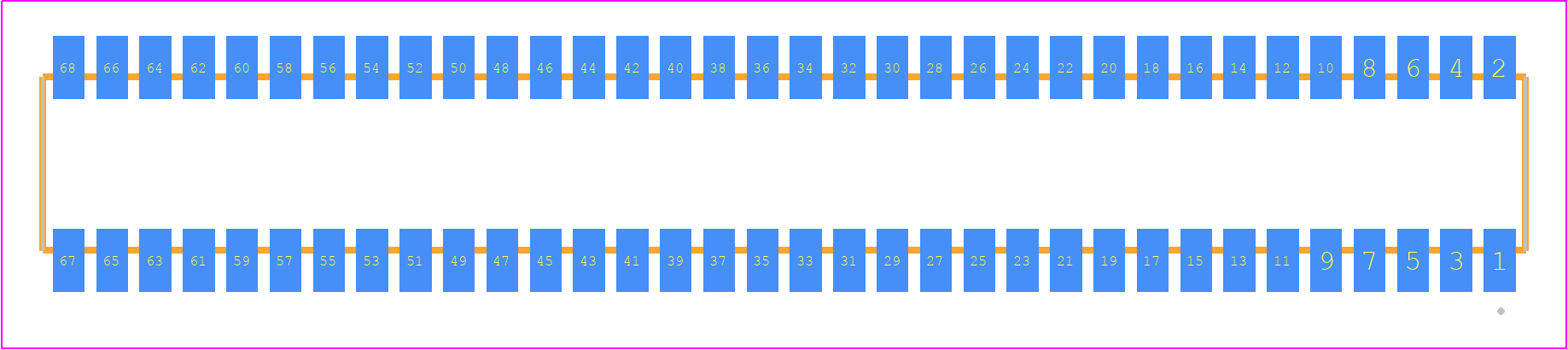 RSM-134-02-S-D - SAMTEC PCB footprint - Other - Other - RSM-134-02-XX-D