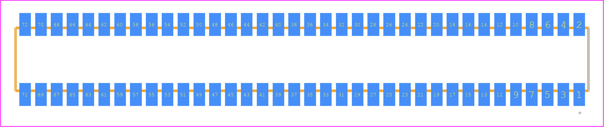 RSM-136-02-STL-D - SAMTEC PCB footprint - Other - Other - RSM-136-02-XX-D