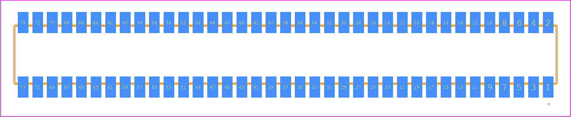 RSM-137-02-S-D - SAMTEC PCB footprint - Other - Other - RSM-137-02-XX-D