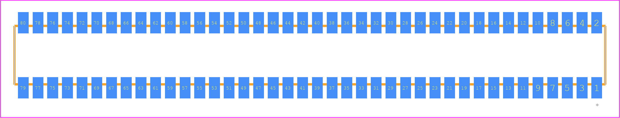 RSM-140-02-F-D - SAMTEC PCB footprint - Other - Other - RSM-140-02-XX-D