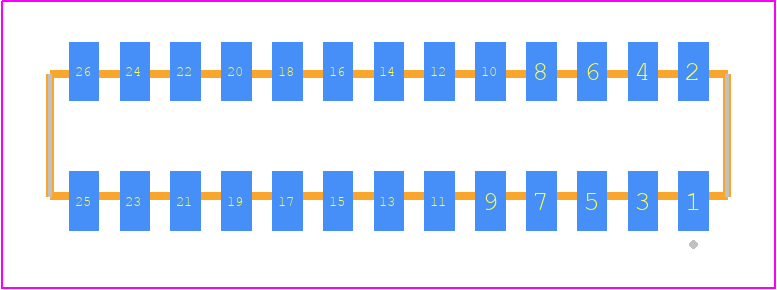 CLP-113-02-S-D - SAMTEC PCB footprint - Other - Other - CLP-113-02-XXX-D