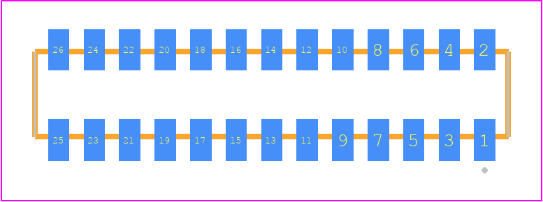 CLP-113-02-SM-D - SAMTEC PCB footprint - Other - Other - CLP-113-02-XXX-D
