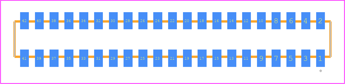 CLP-121-02-SM-D - SAMTEC PCB footprint - Other - Other - CLP-121-02-XXX-D