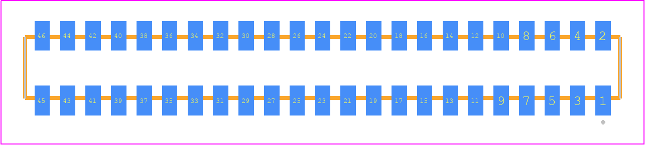 CLP-123-02-L-D - SAMTEC PCB footprint - Other - Other - CLP-123-02-XXX-D
