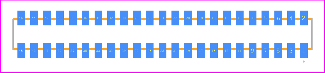 CLP-123-02-H-D - SAMTEC PCB footprint - Other - Other - CLP-123-02-XXX-D