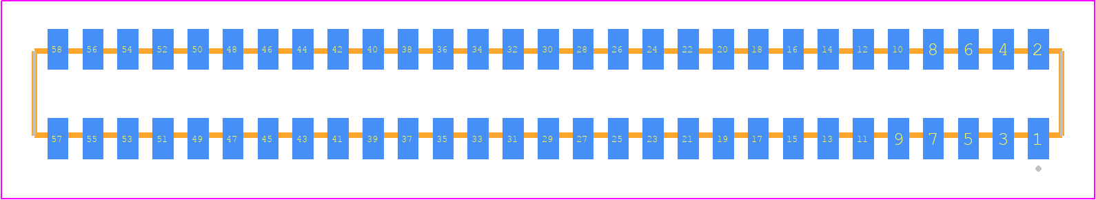 CLP-129-02-S-D - SAMTEC PCB footprint - Other - Other - CLP-129-02-XXX-D