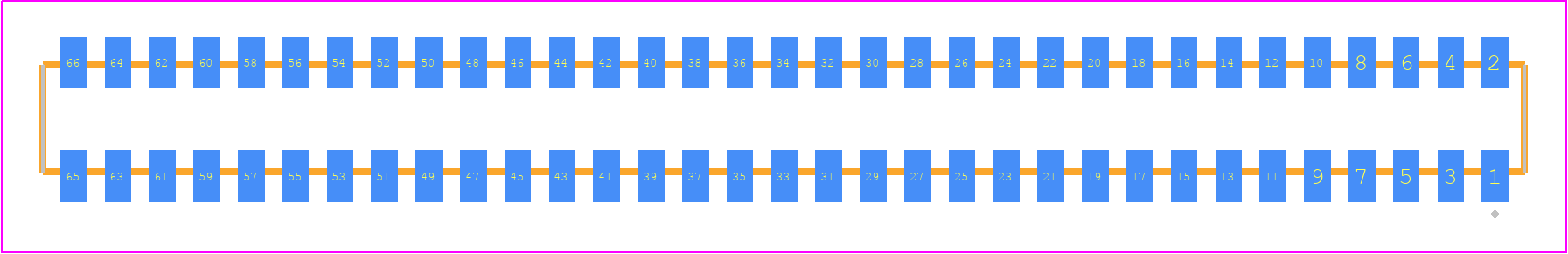CLP-133-02-S-D - SAMTEC PCB footprint - Other - Other - CLP-133-02-XXX-D
