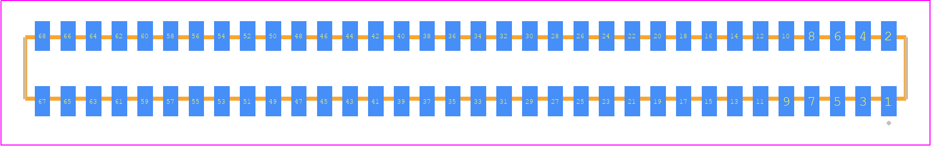 CLP-134-02-S-D - SAMTEC PCB footprint - Other - Other - CLP-134-02-XXX-D