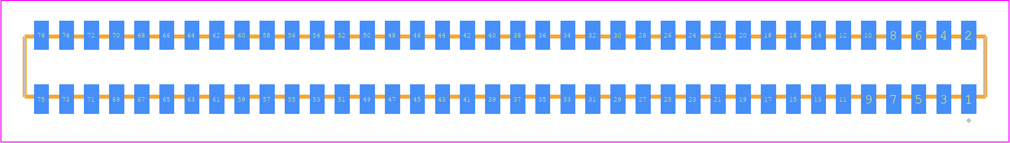 CLP-138-02-H-D - SAMTEC PCB footprint - Other - Other - CLP-138-02-XXX-D