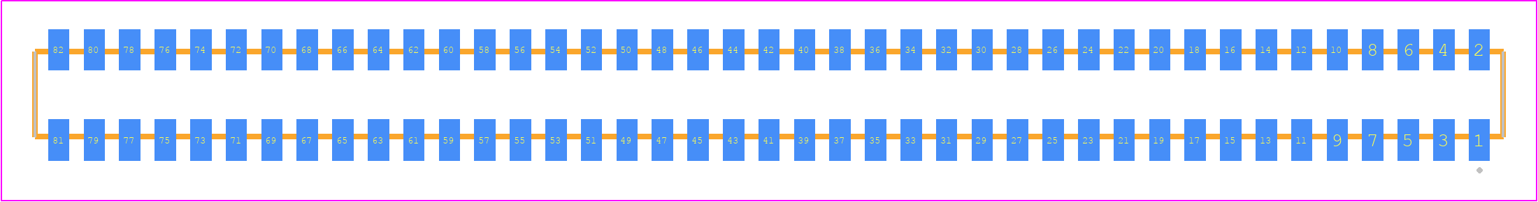 CLP-141-02-STL-D - SAMTEC PCB footprint - Other - Other - CLP-141-02-XXX-D