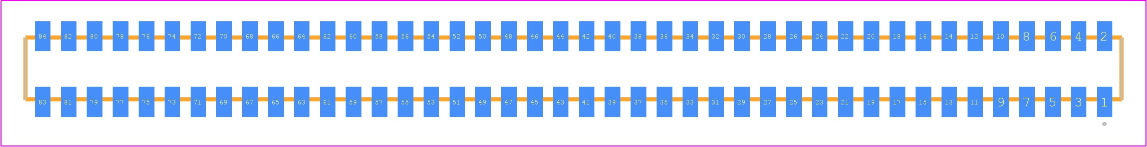 CLP-142-02-STL-D - SAMTEC PCB footprint - Other - Other - CLP-142-02-XXX-D
