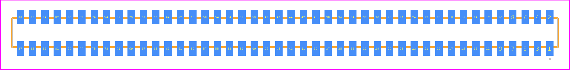 CLP-144-02-G-D - SAMTEC PCB footprint - Other - Other - CLP-144-02-XXX-D