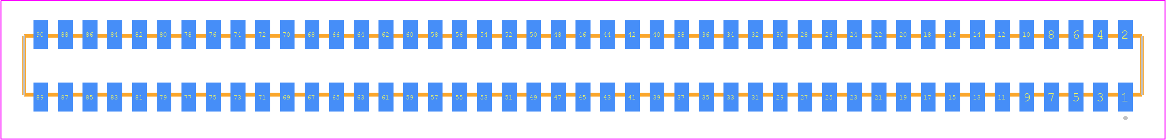 CLP-145-02-LTL-D - SAMTEC PCB footprint - Other - Other - CLP-145-02-XXX-D