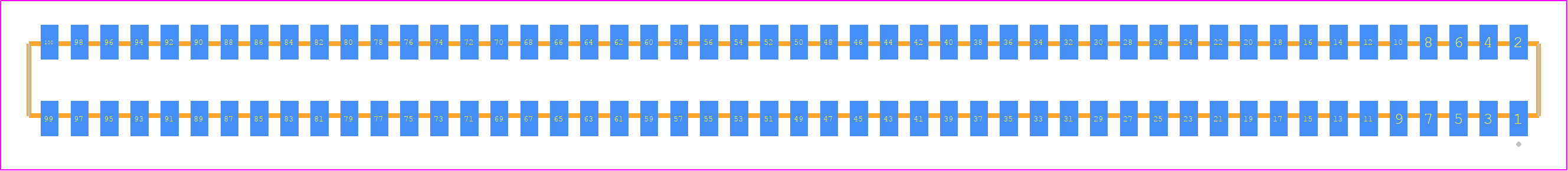 CLP-150-02-H-D - SAMTEC PCB footprint - Other - Other - CLP-150-02-XXX-D