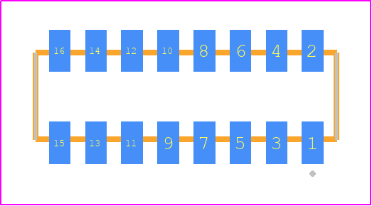 CLP-108-02-H-D-TR - SAMTEC PCB footprint - Other - Other - CLP-108-02-XXX-D-TR