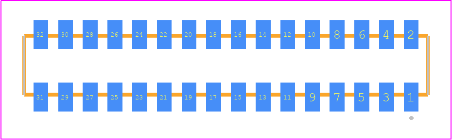 CLP-116-02-LM-D-TR - SAMTEC PCB footprint - Other - Other - CLP-116-02-XXX-D-TR