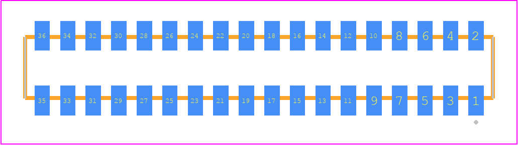 CLP-118-02-STL-D-TR - SAMTEC PCB footprint - Other - Other - CLP-118-02-XXX-D-TR