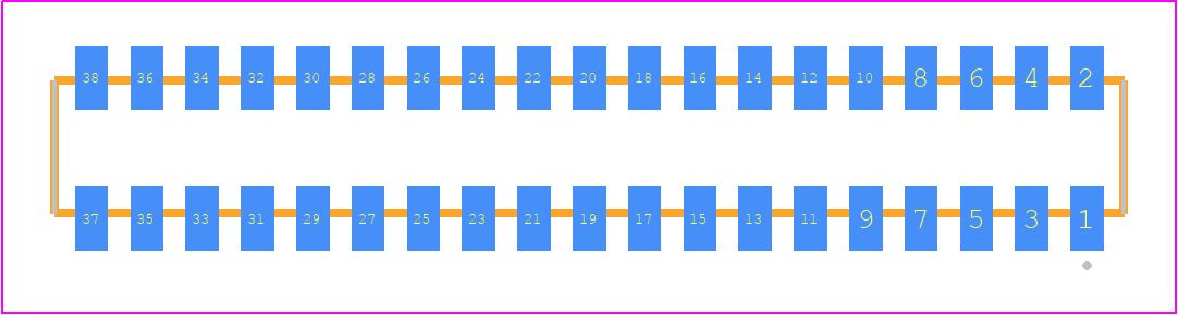 CLP-119-02-G-D-TR - SAMTEC PCB footprint - Other - Other - CLP-119-02-XXX-D-TR